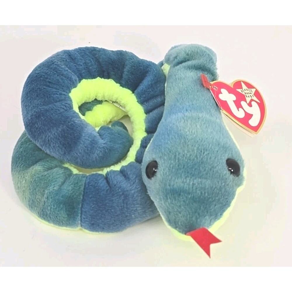 1997 Ty Beanie Baby "Hissy" Retired Snake BB8